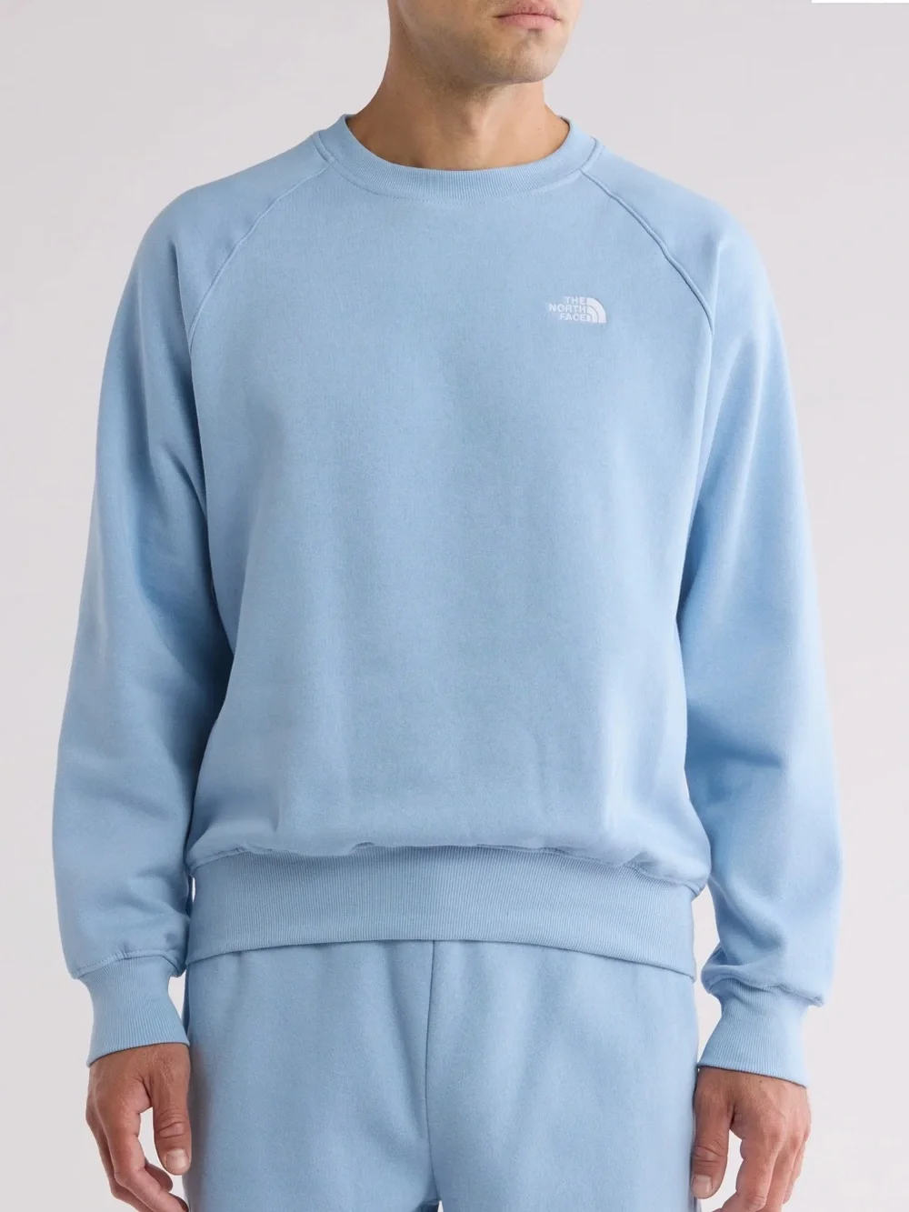 The North Face Men's Crew Sweatshirt in Light Blue